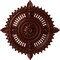 Ekena Millwork Haylynn Ceiling Medallion (Fits Canopies up to 1 1/4"), 29 1/8"OD x 1 1/4"ID x 4"P, Antique Copper CM29HYACS - alternate 1